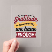 Faith and Gratitude Artwork – Uplifting Christian  アクリル招待状 (インサイチュ (ポータブル))