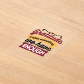 Faith and Gratitude Artwork – Uplifting Christian  アクリル招待状 (レイダウン)