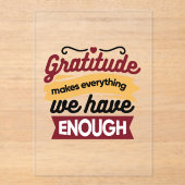 Faith and Gratitude Artwork – Uplifting Christian  アクリル招待状 (正面)