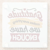 Faith and Gratitude Artwork – Uplifting Christian  ガラスコースター (裏面)