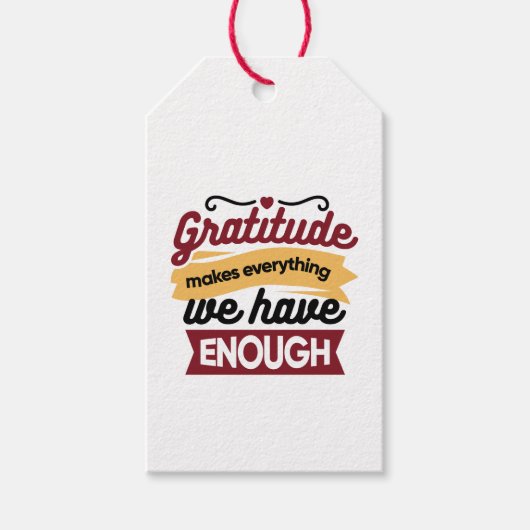 Faith and Gratitude Artwork – Uplifting Christian  ギフトタグ (正面)