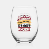 Faith and Gratitude Artwork – Uplifting Christian  ステムなしワイングラス (裏面)