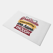 Faith and Gratitude Artwork – Uplifting Christian  ドアマット (アングル)