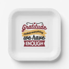 Faith and Gratitude Artwork – Uplifting Christian  ペーパープレート