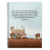Faith and Growth Isaiah 61:11 Garden Journal ノートブック (正面)
