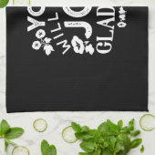 Faith and Happiness – Joy and Gladness Quotes キッチンタオル (折り畳み)