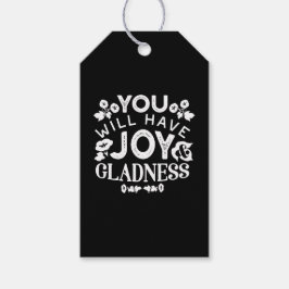 Faith and Happiness – Joy and Gladness Quotes ギフトタグ