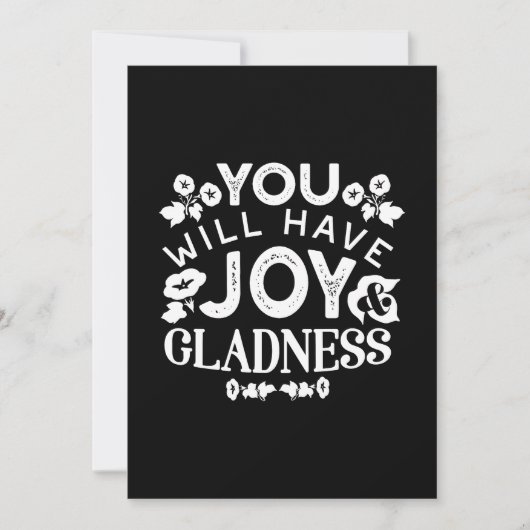Faith and Happiness – Joy and Gladness Quotes シーズンカード (正面)