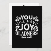 Faith and Happiness – Joy and Gladness Quotes シーズンカード (正面/裏面)