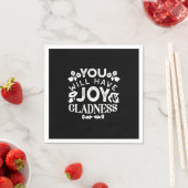 Faith and Happiness – Joy and Gladness Quotes スタンダードカクテルナプキン (インサイチュ)