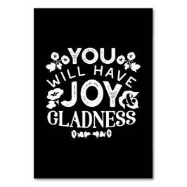 Faith and Happiness – Joy and Gladness Quotes テーブルナンバー