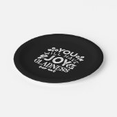 Faith and Happiness – Joy and Gladness Quotes ペーパープレート (アングル)