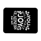 Faith and Happiness – Joy and Gladness Quotes マグネット (横)