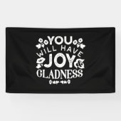 Faith and Happiness – Joy and Gladness Quotes 横断幕 (横)