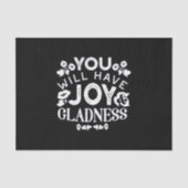 Faith and Happiness – Joy and Gladness Quotes 薄葉紙 (正面)