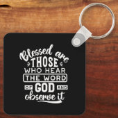 Faith and Obedience – Inspirational Scripture キーホルダー (裏面)