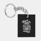 Faith and Obedience – Inspirational Scripture キーホルダー (正面左)