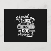 Faith and Obedience – Inspirational Scripture シーズンポストカード (正面)