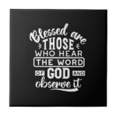 Faith and Obedience – Inspirational Scripture タイル (正面)