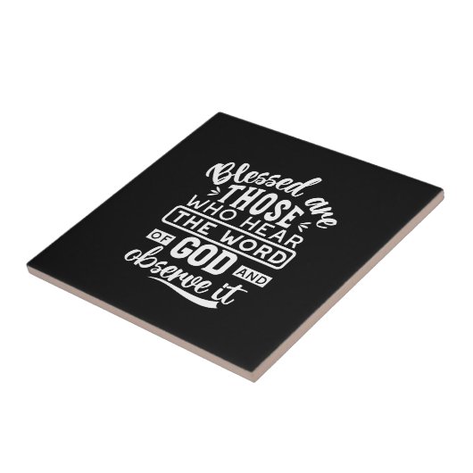 Faith and Obedience – Inspirational Scripture タイル (側面)