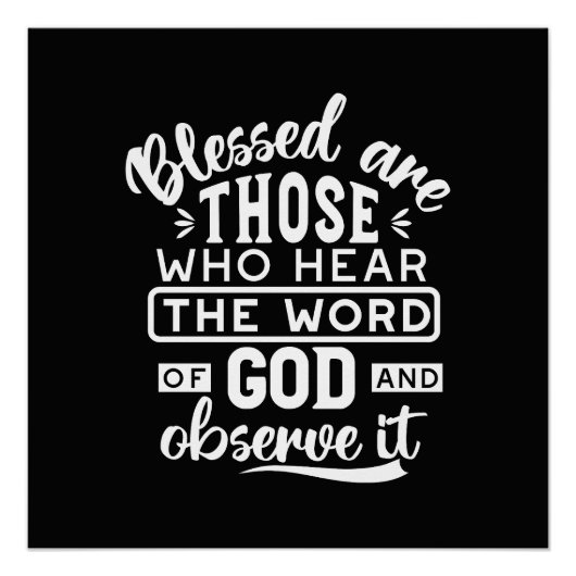 Faith and Obedience – Inspirational Scripture ポスター (正面)