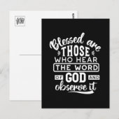 Faith and Obedience – Inspirational Scripture ポストカード (正面/裏面)