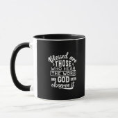 Faith and Obedience – Inspirational Scripture マグカップ (左)