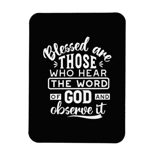 Faith and Obedience – Inspirational Scripture マグネット (縦)