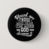 Faith and Obedience – Inspirational Scripture 缶バッジ (正面)