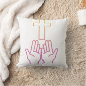 Faith and Worship Line Art pillows  クッション (ブランケット)