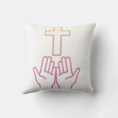 Faith and Worship Line Art pillows  クッション (裏面)