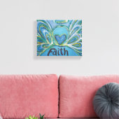 Faith Angel Word Art絵を描'sキャンバスプリント キャンバスプリント (インサイチュ (リビング))