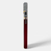 Faith Based Faux Neutral Hessian Embryo Red Heart  Case-Mate iPhoneケース (裏面 / 左)