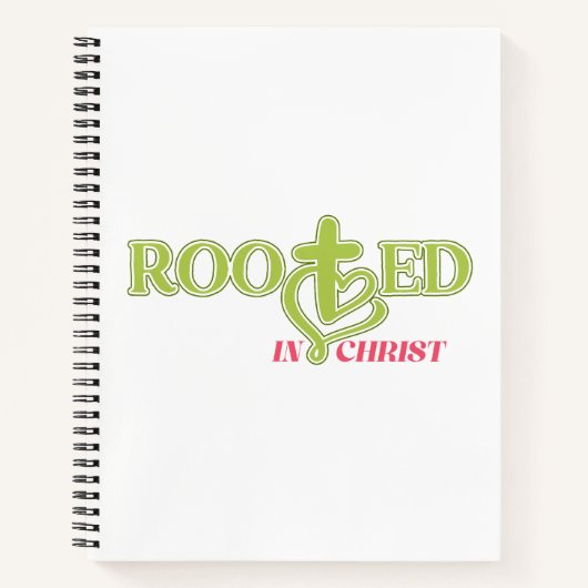 Faith Based Journal Rooted in Christ ノートブック (正面)