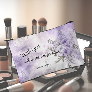 Faith Based - Matthew 19:26 アクセサリーポーチ
