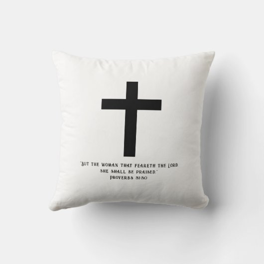 Faith Based Reversible Throw Pillow クッション (裏面)