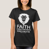 Faith Bible Scripture Cool Lion Romans 824 Christi Tシャツ (正面)