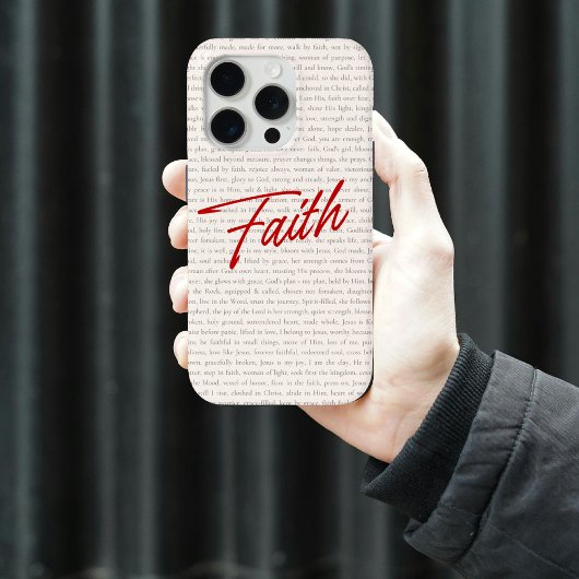 Faith Bible Verse Christian Phone Case for Women Case-Mate iPhoneケース
