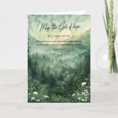 Faith Bible Verse Romans 15:13 カード (正面)