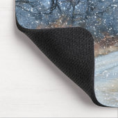 Faith Bible Verse Snow Mouse Pad マウスパッド (コーナー)