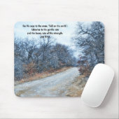 Faith Bible Verse Snow Mouse Pad マウスパッド (マウス)