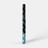 Faith Black Blue White Cross Lion of Judah Samsung Galaxyケース (右側面)