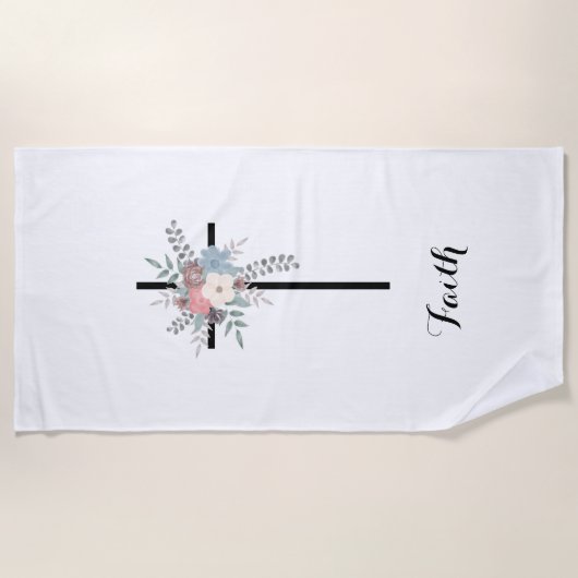 Faith Bouquet  ビーチタオル (正面)