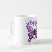 Faith Butterfly Coffee Mug コーヒーマグカップ (正面左)