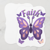 faith butterfly thank you cards サンキューカード (正面/裏面)