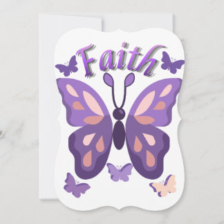 faith butterfly thank you cards サンキューカード
