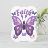 faith butterfly thank you cards サンキューカード (スタンド正面)