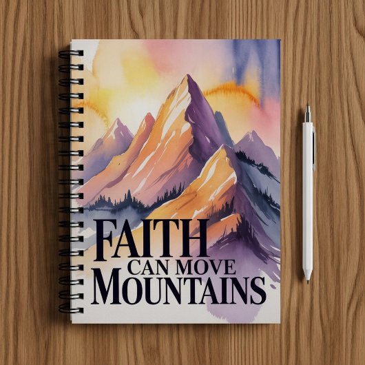 Faith can move mountains notebook  ノートブック