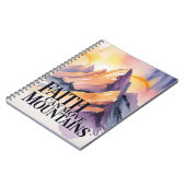 Faith can move mountains notebook  ノートブック (左側)
