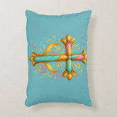 Faith Cross アクセントクッション (正面(垂直))